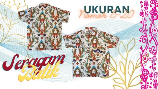 Baju Batik TK, SD, SMP, SMA Kristen Kalam Kudus Padang.